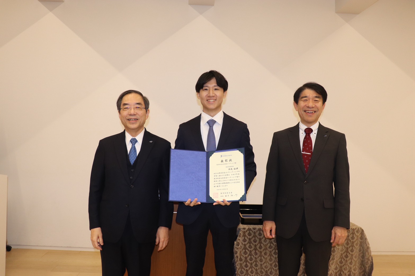 腎臓内科学分野で研究に従事している仲尾 祐輝医学部医学科学生が東京科学大学学生リーダーシップ賞を受賞